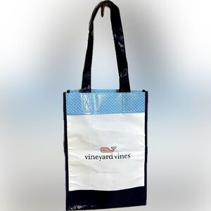 VINEYARD VINES COATED FABRIC SHOPPING BAG TOTE SACK WHALE 13”x8”x4.5” SUPER CUTE